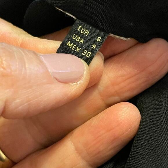 Massimo Dutti Women's Open Front Cardigan Cover Up Top Black Size Small - Picture 6 of 9